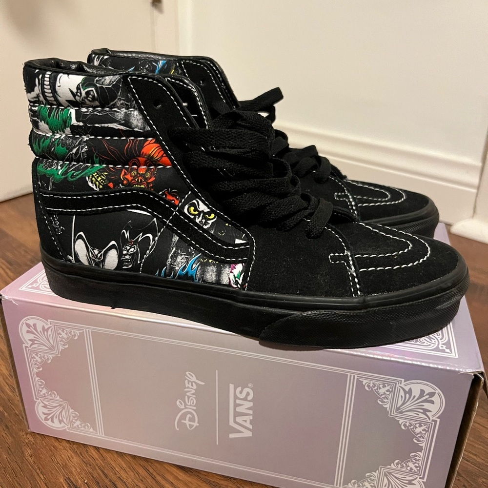 Vans Black High-Top Sneakers Disney Villains Collection - never been used